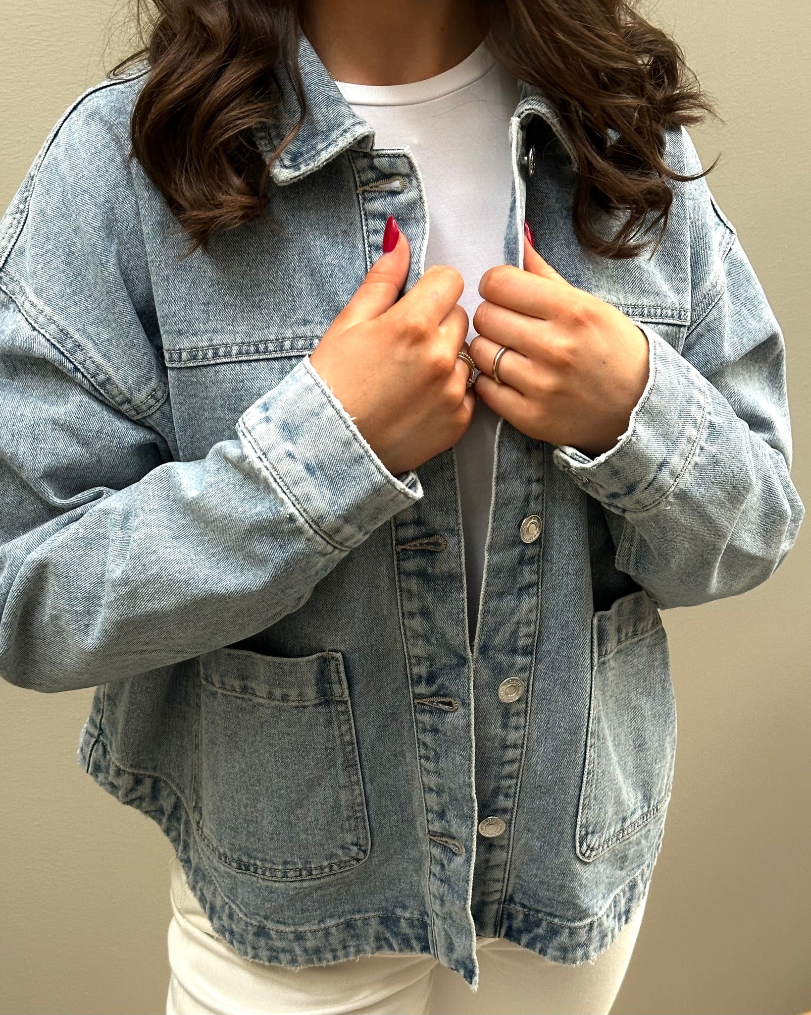 VMJAMIE Denim Jacket - Light Blue Denim